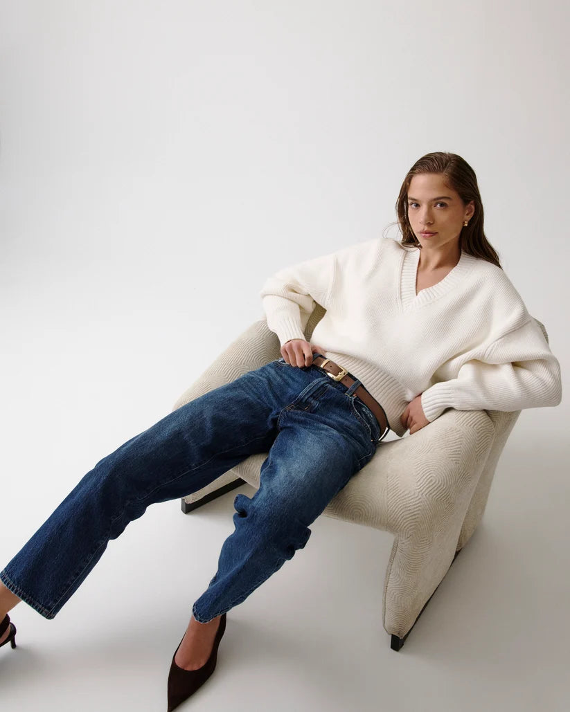 Issa Mid Rise Relaxed Ankle Straight in Mirage