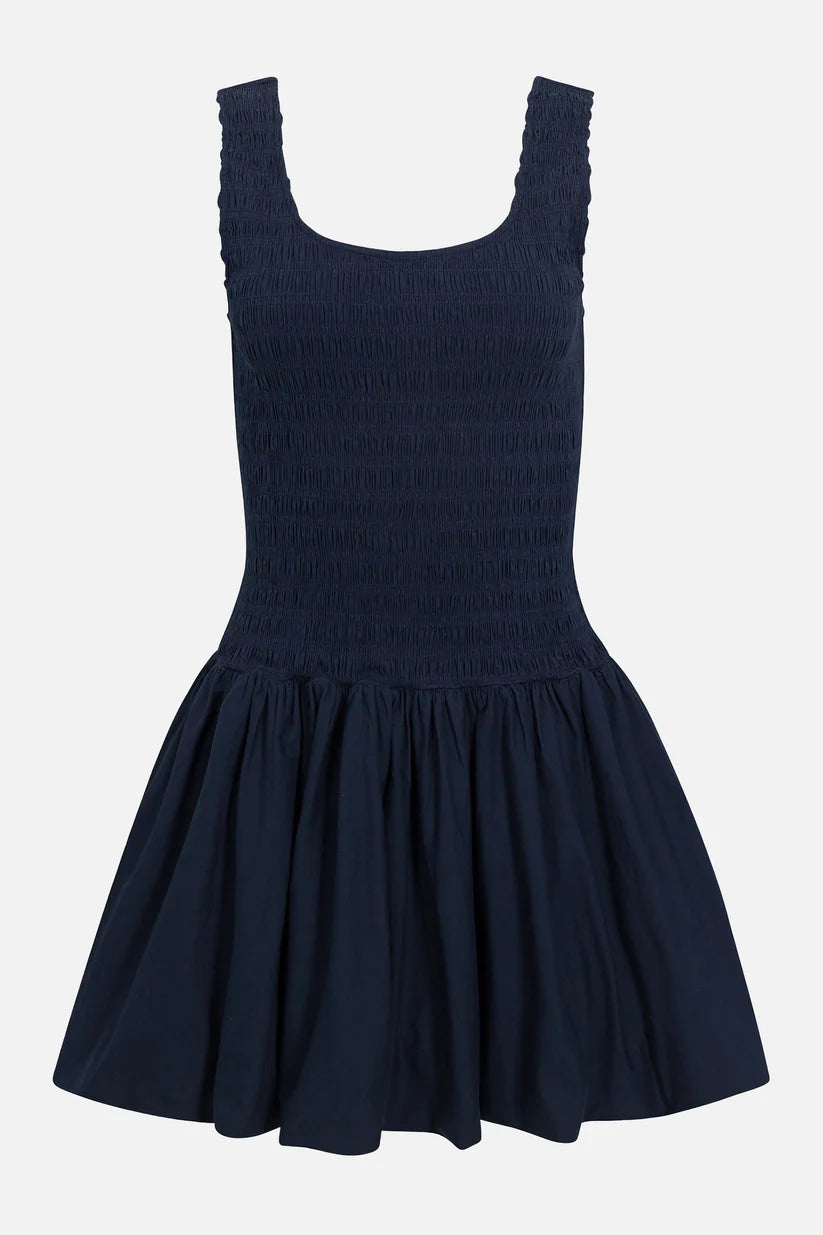 Ilona Bubble Hem Dress in Peacoat