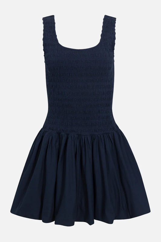 Ilona Bubble Hem Dress in Peacoat