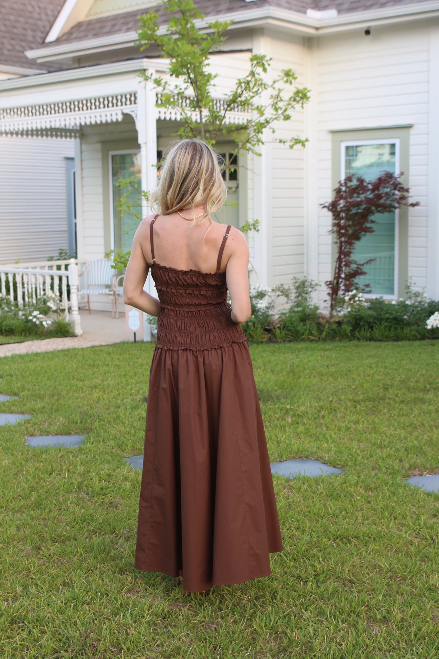 Solid Smock Cami Maxi Dress