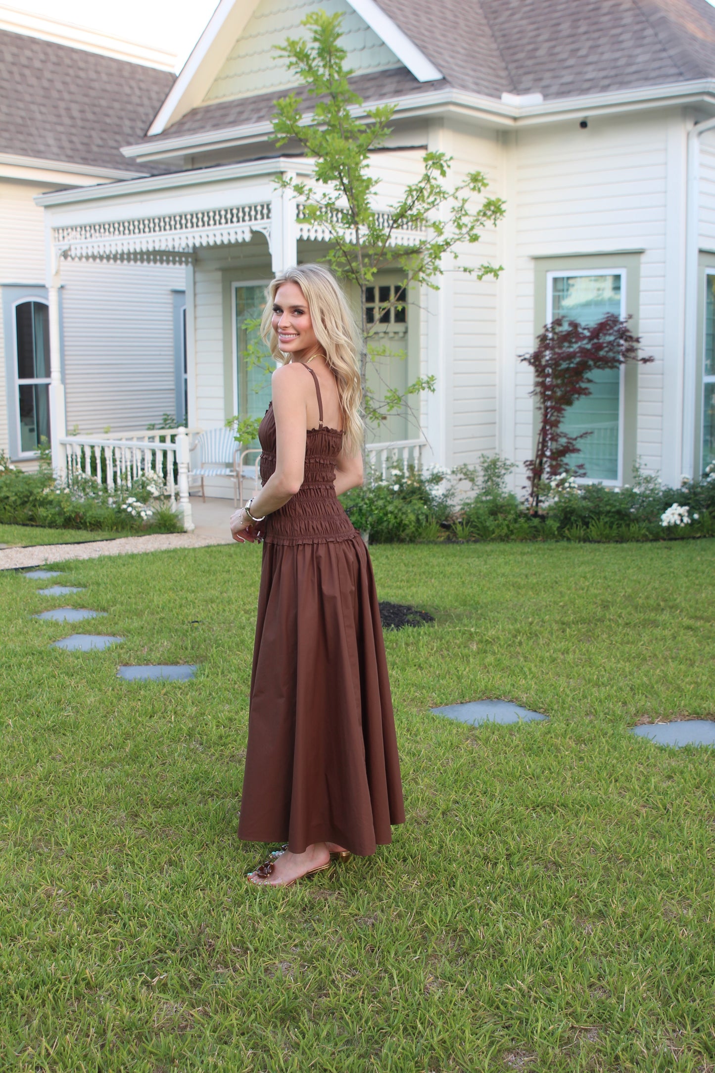 Solid Smock Cami Maxi Dress