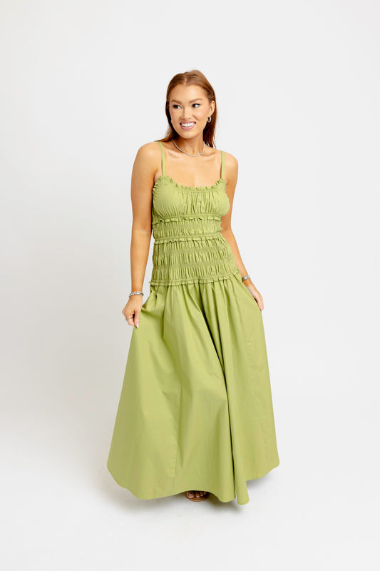 Solid Smock Cami Maxi Dress