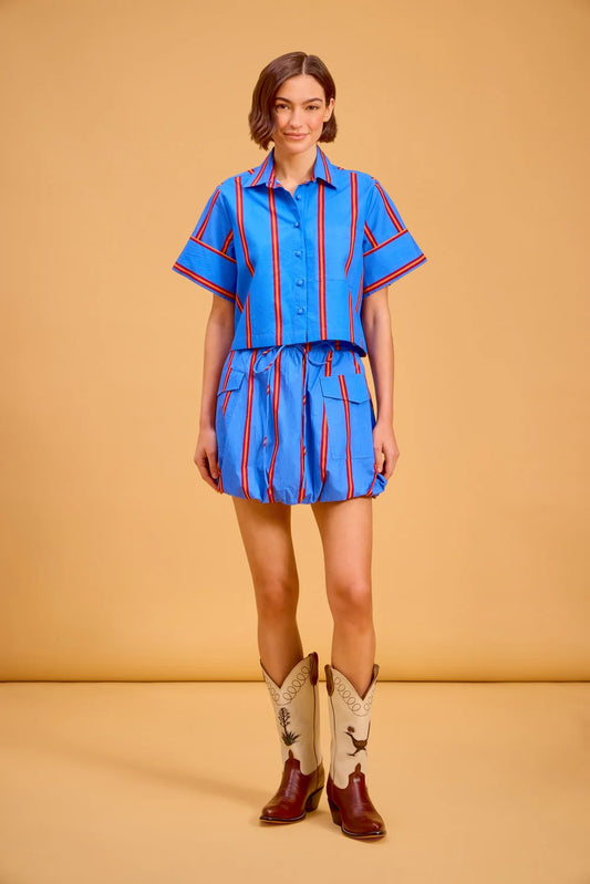 Taylor Skirt in Ledger Stripe