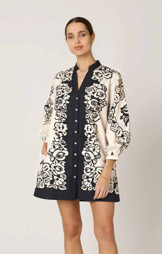 Lilian Mini Dress in Botanico Print