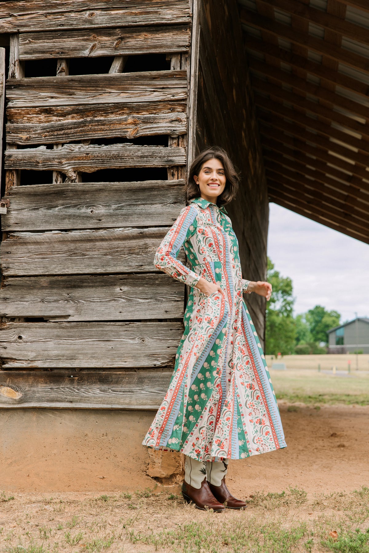 Classic Shirtdress in Bramble