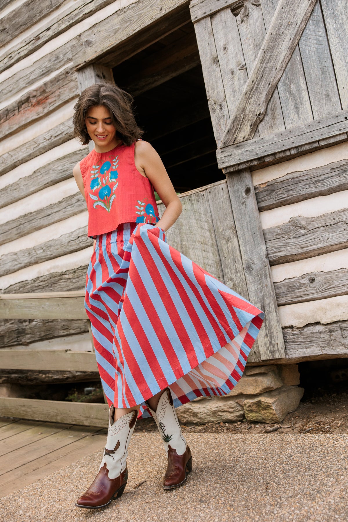 Pavilion Skirt in Cinnaleaf