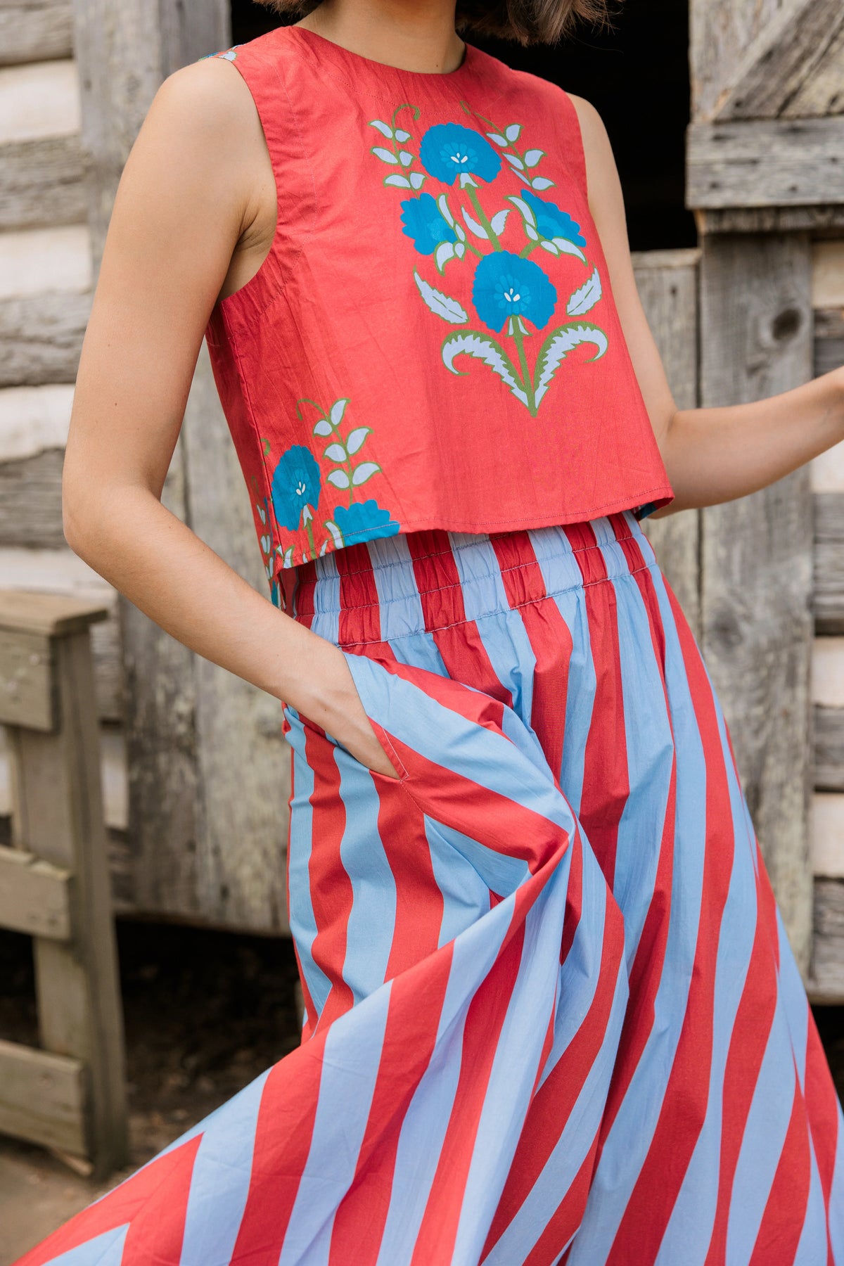 Crop Top in Cinnaleaf