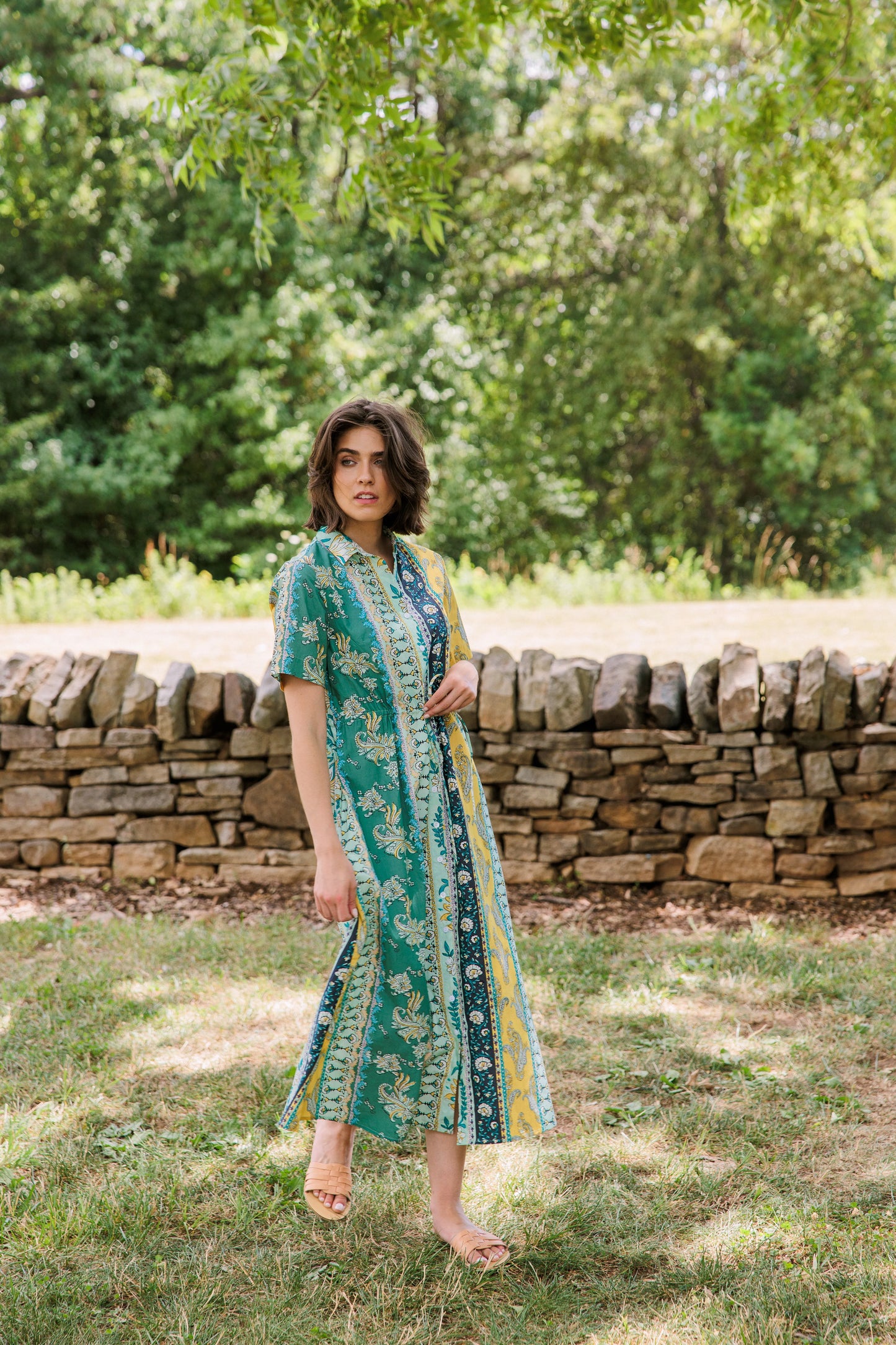 Sutton Dress in Paisley Ribbon