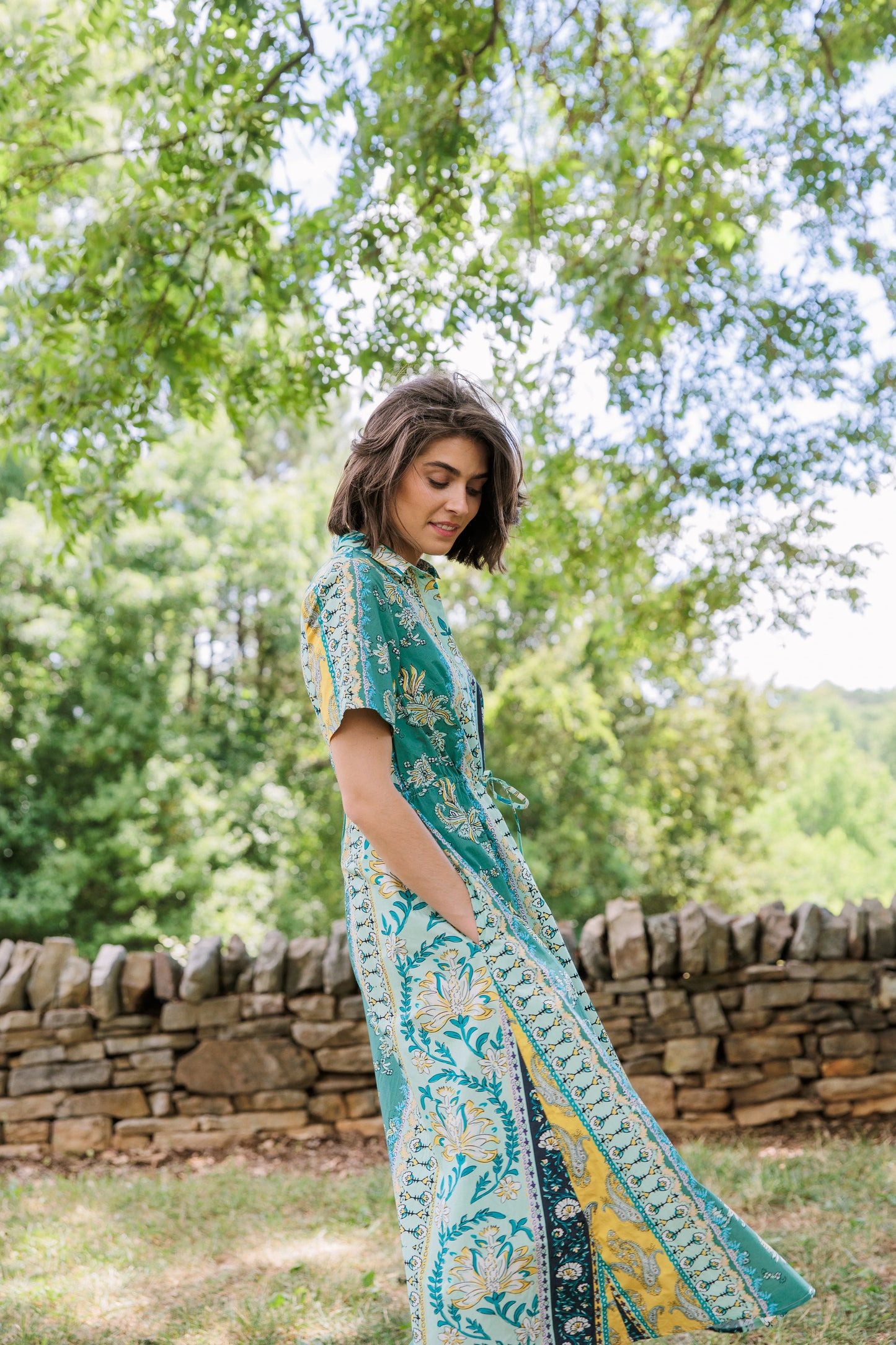 Sutton Dress in Paisley Ribbon