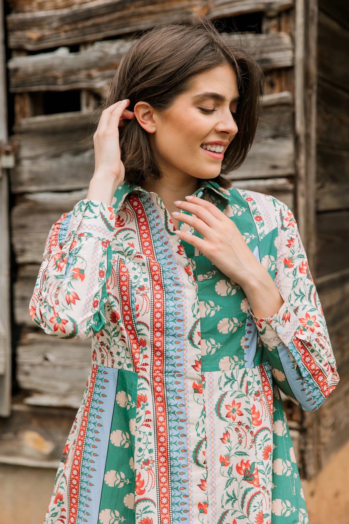 Classic Shirtdress in Bramble