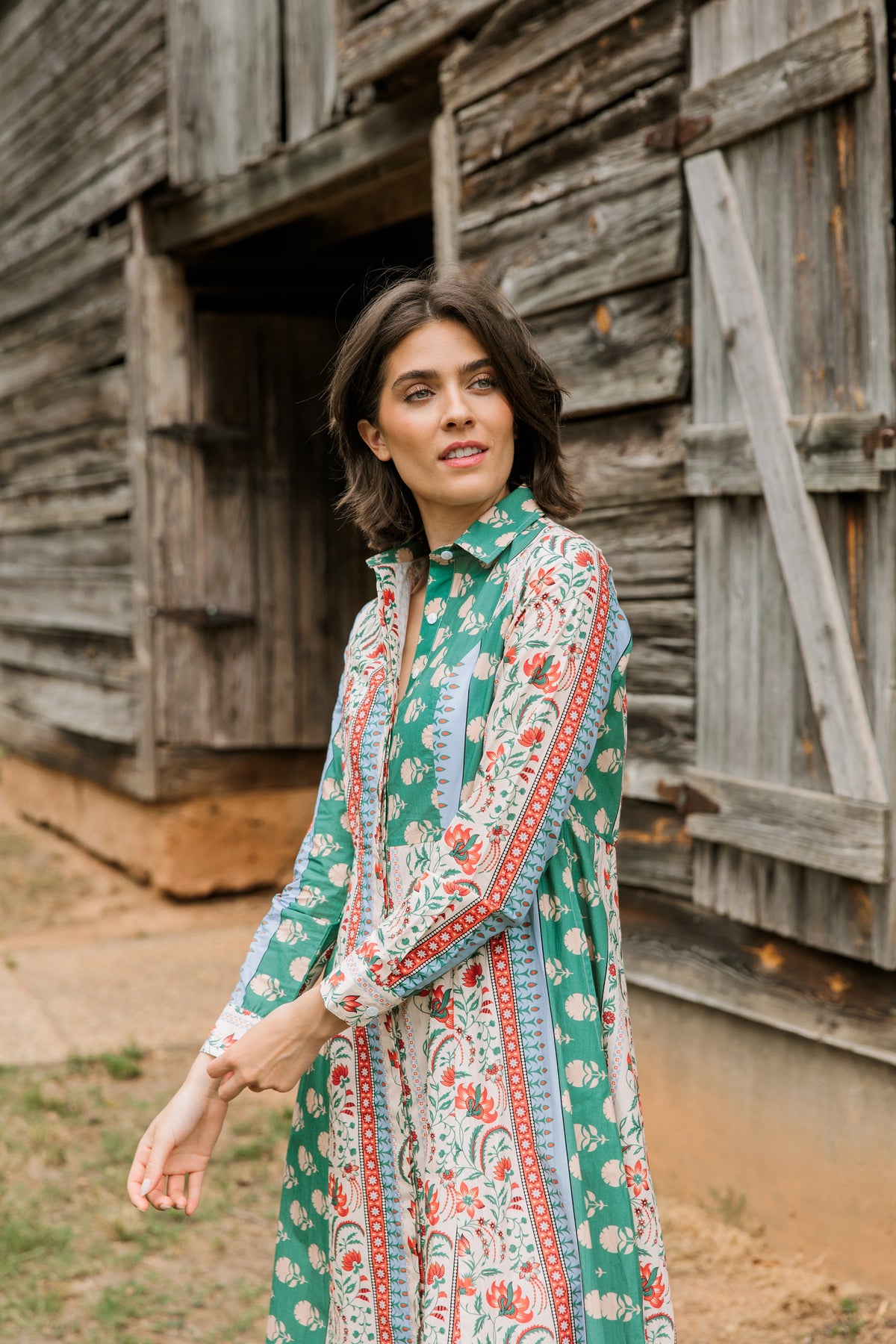 Classic Shirtdress in Bramble