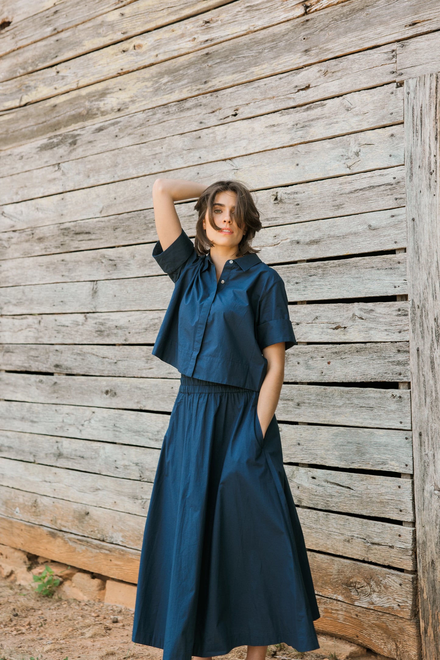Pavilion Skirt in Navy