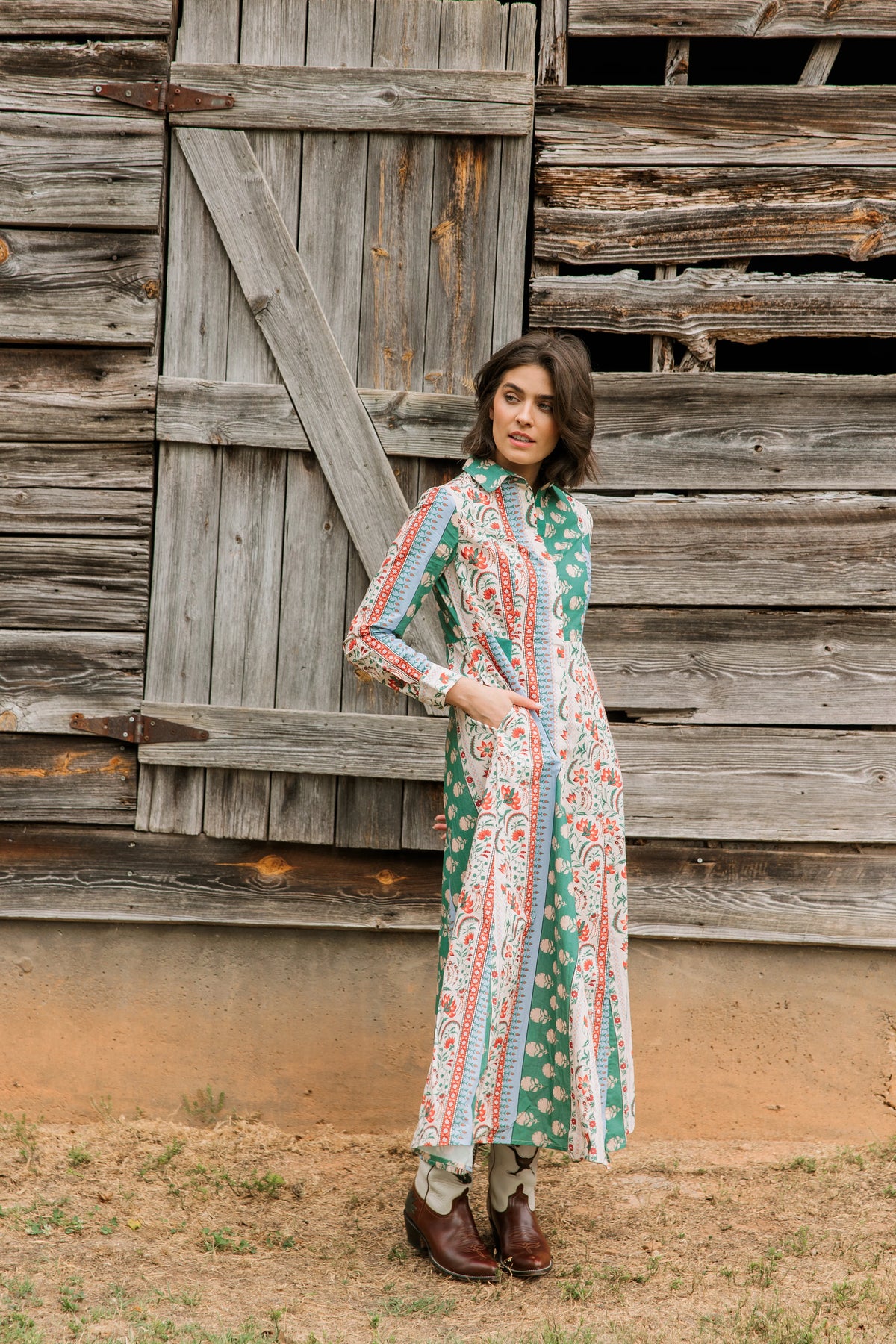 Classic Shirtdress in Bramble