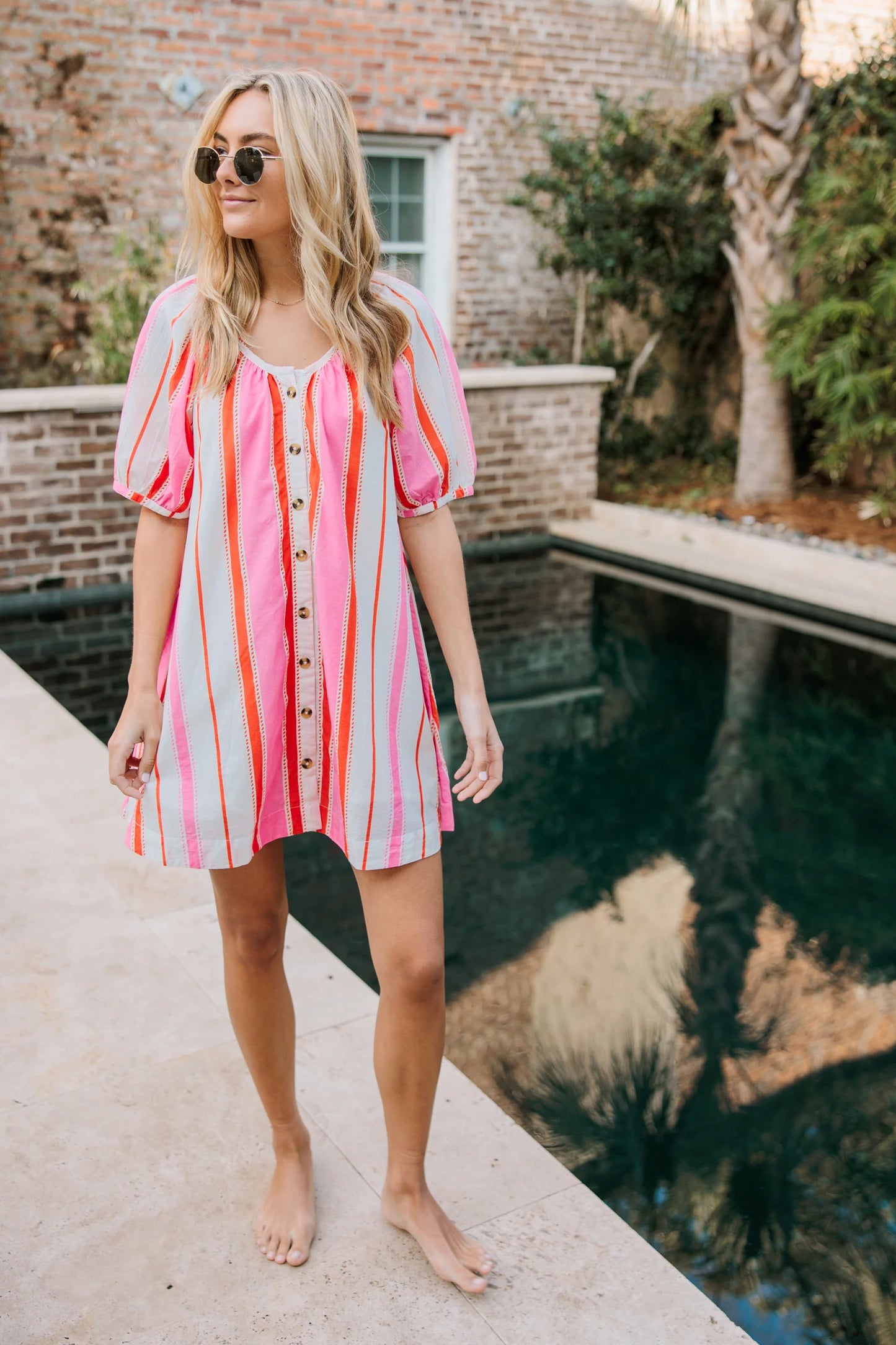 Day Dress in Boardwalk Stripes