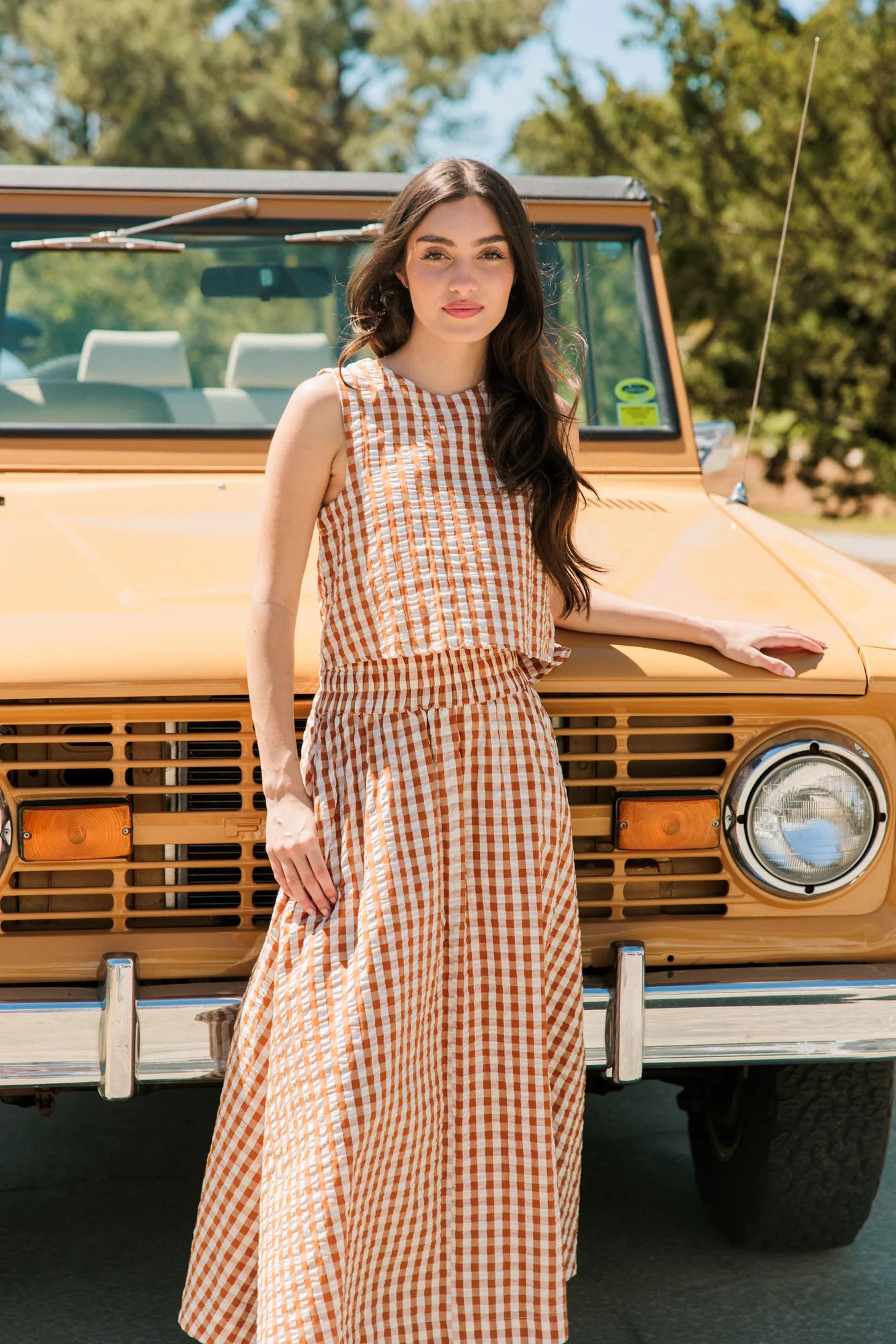 Crop Top in Field Check
