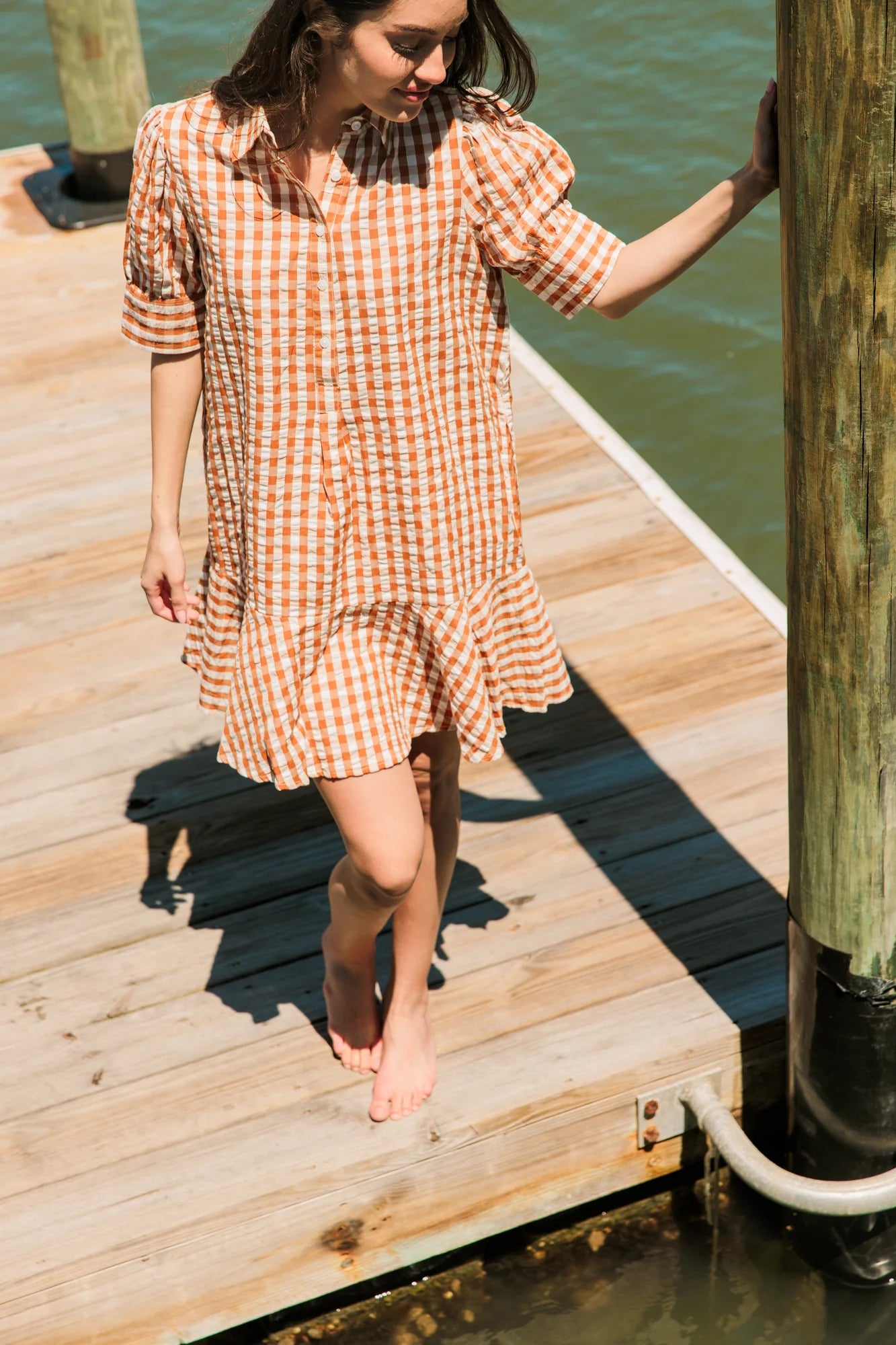 Liv Dress in Field Check