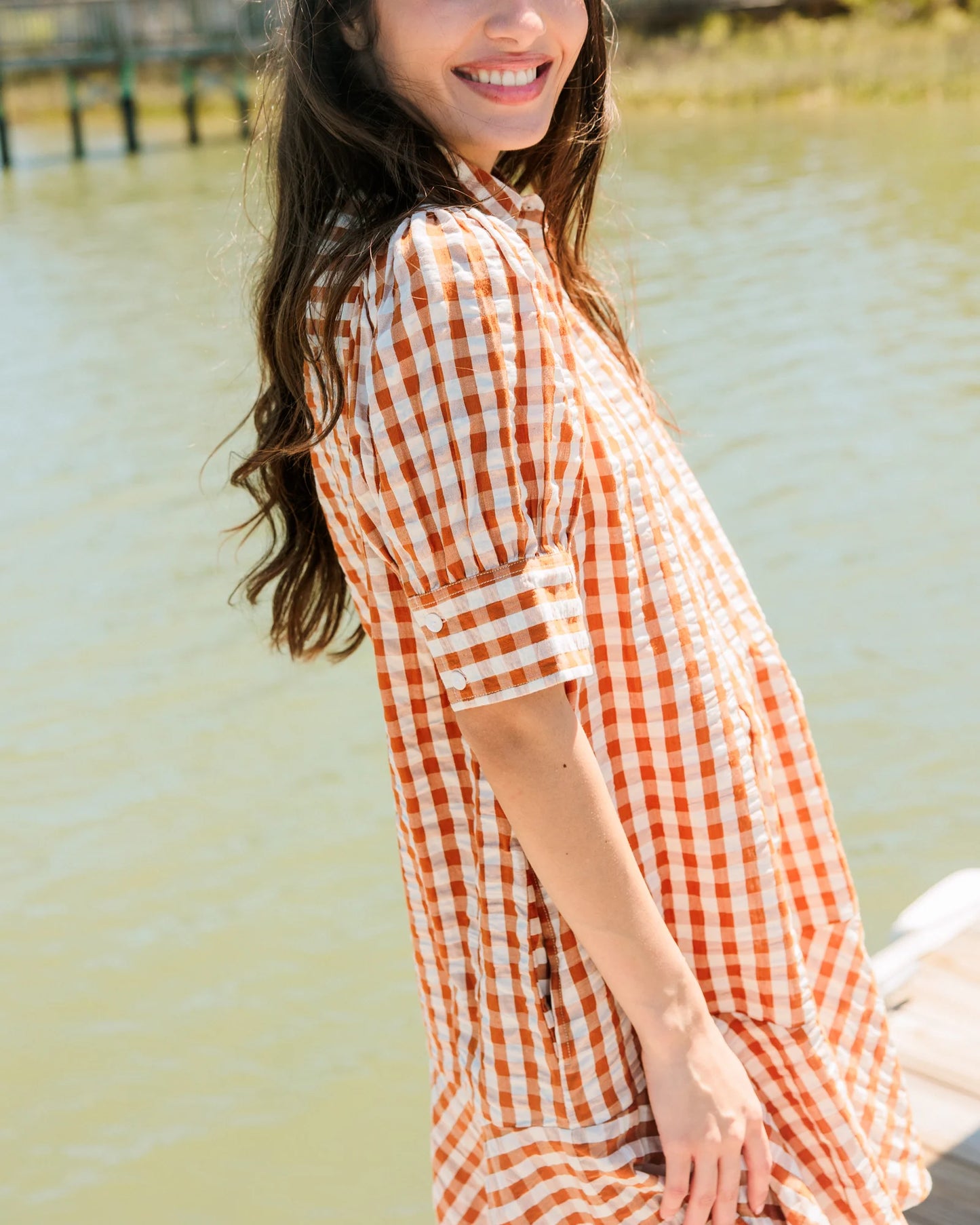 Liv Dress in Field Check