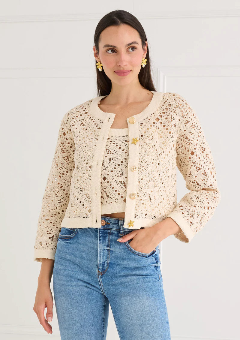 Lola Jacket in Seastar Crochet