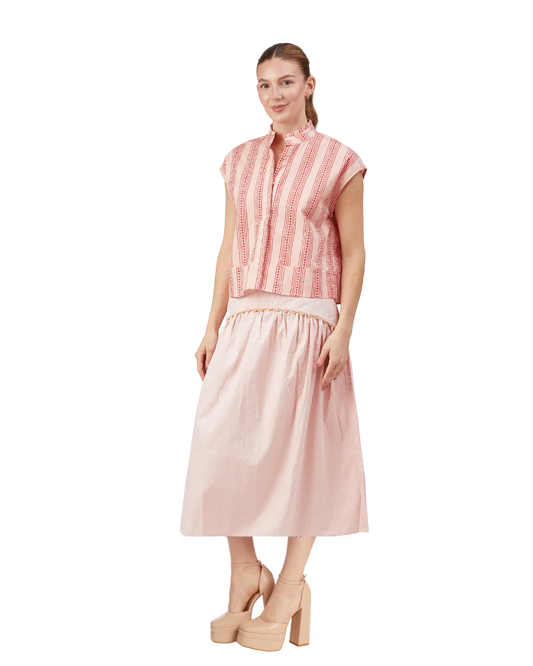 Lydia Top in Sherbert Stripe