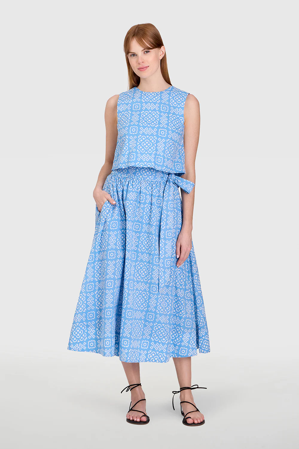 Crop Top in Lanai Tile