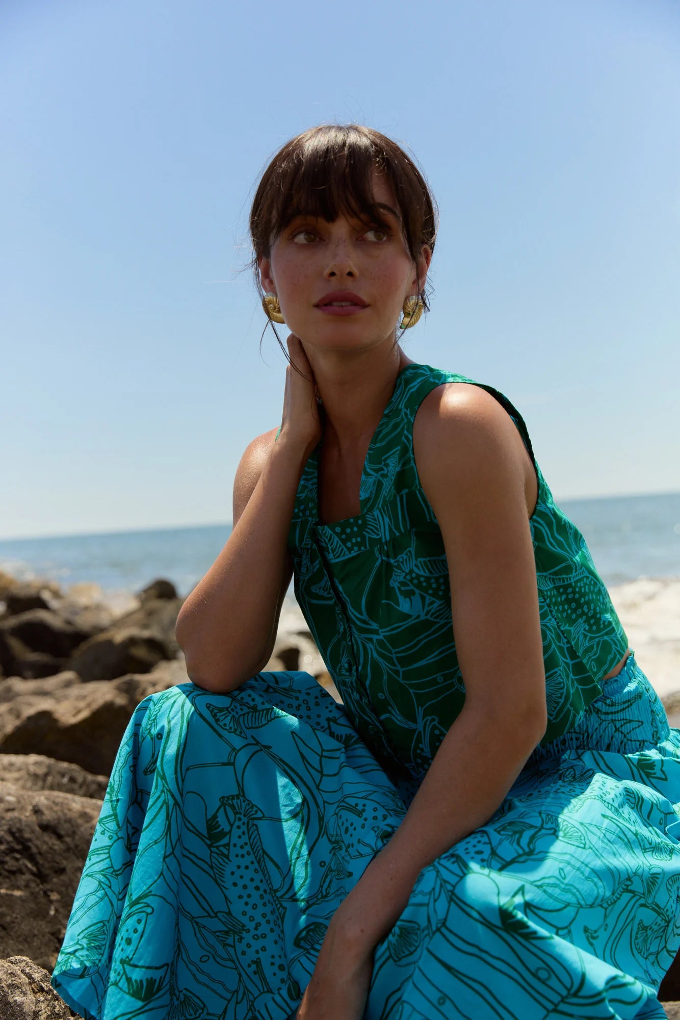 Georgia Skirt in Reef Reverse