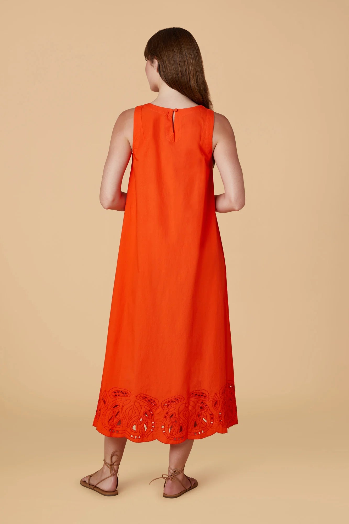 Dani Dress in Vermilion