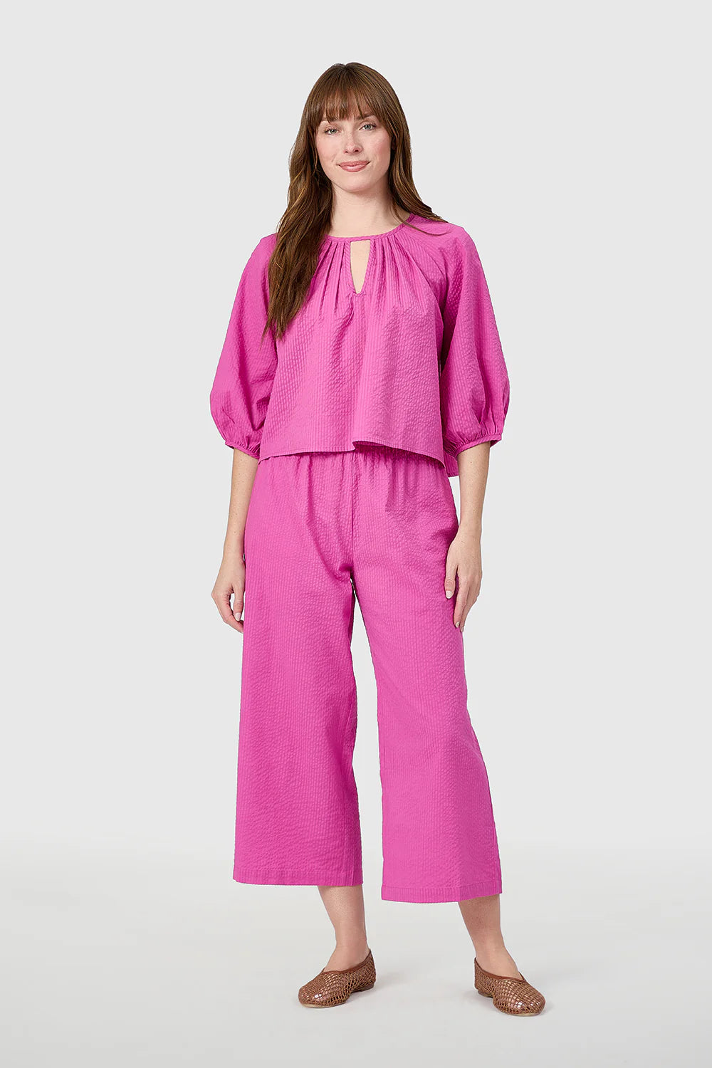Travel Pants in Raspberry
