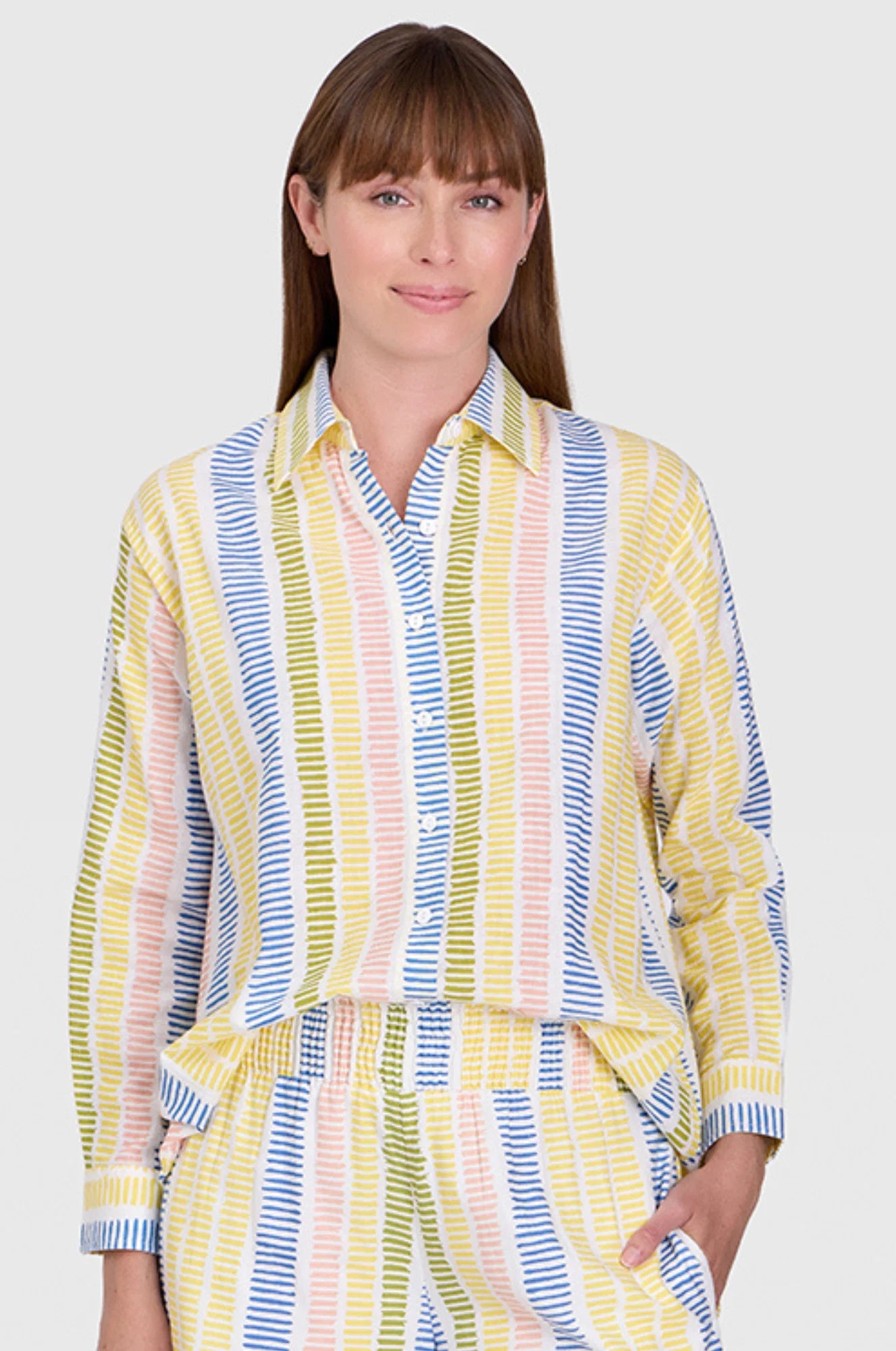 Boyfriend Shirt in Gasparilla Stripes