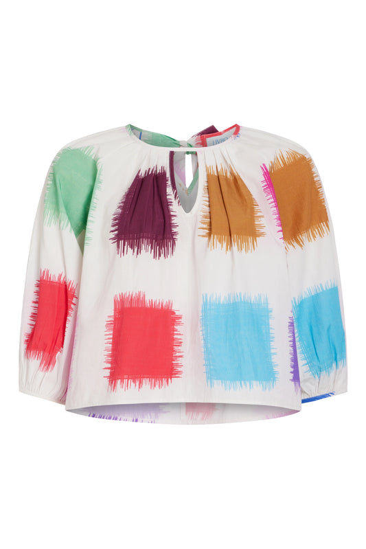 Travel Top in Brushstrokes