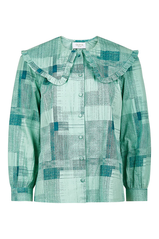 Liz Shirt in Blue Print