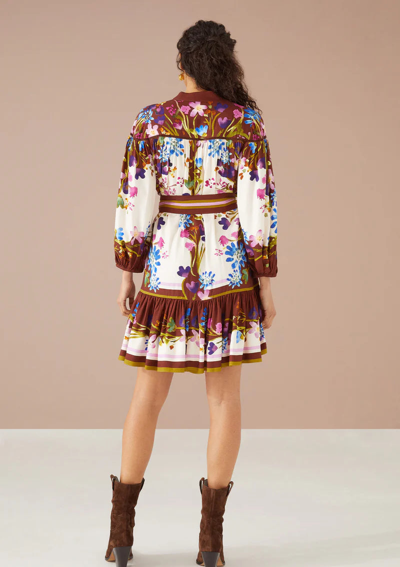 Lori-Anne Dress in Prairie Floral Cinnamon