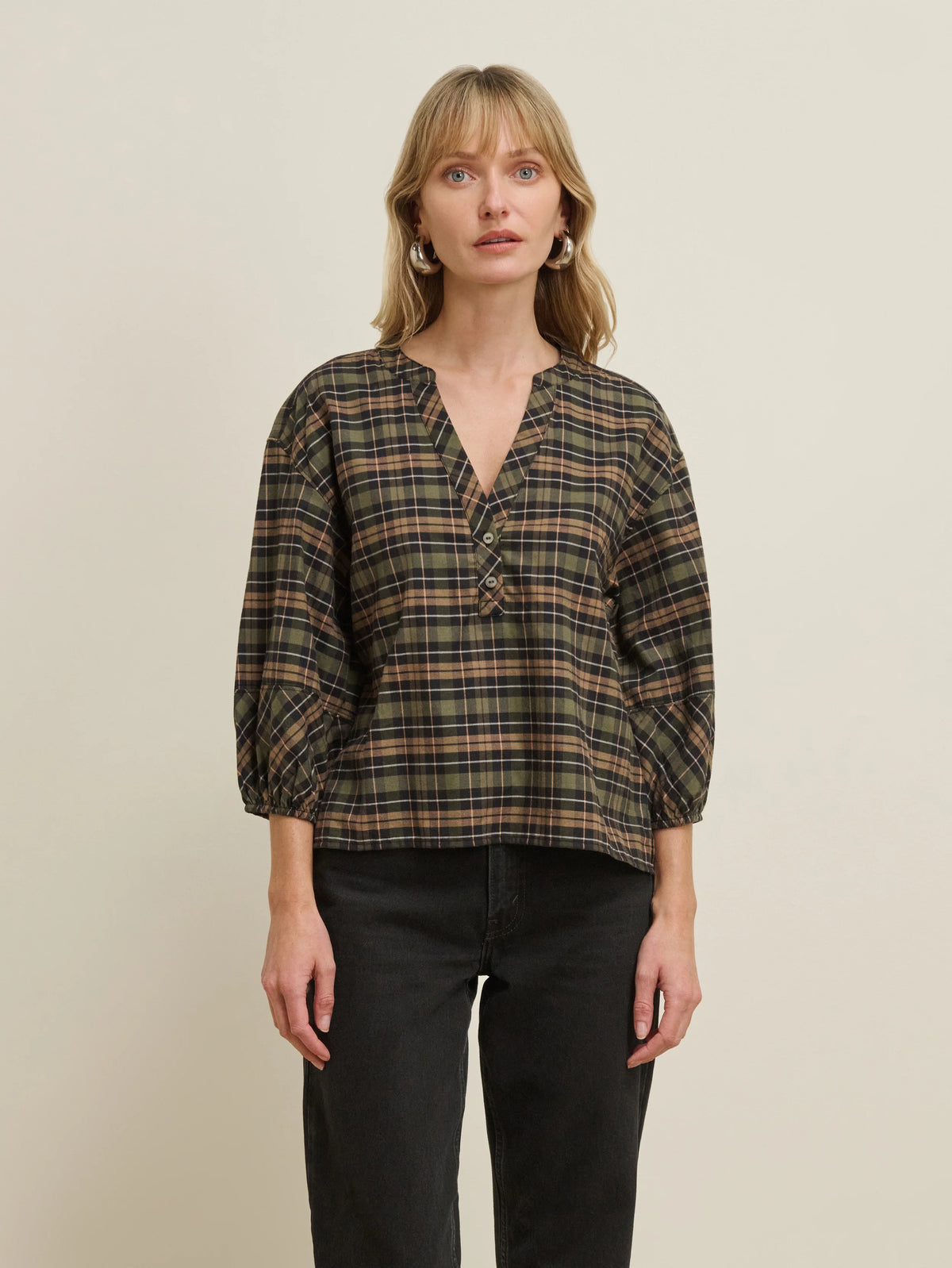 Malgo Top inn Tartan Plaid
