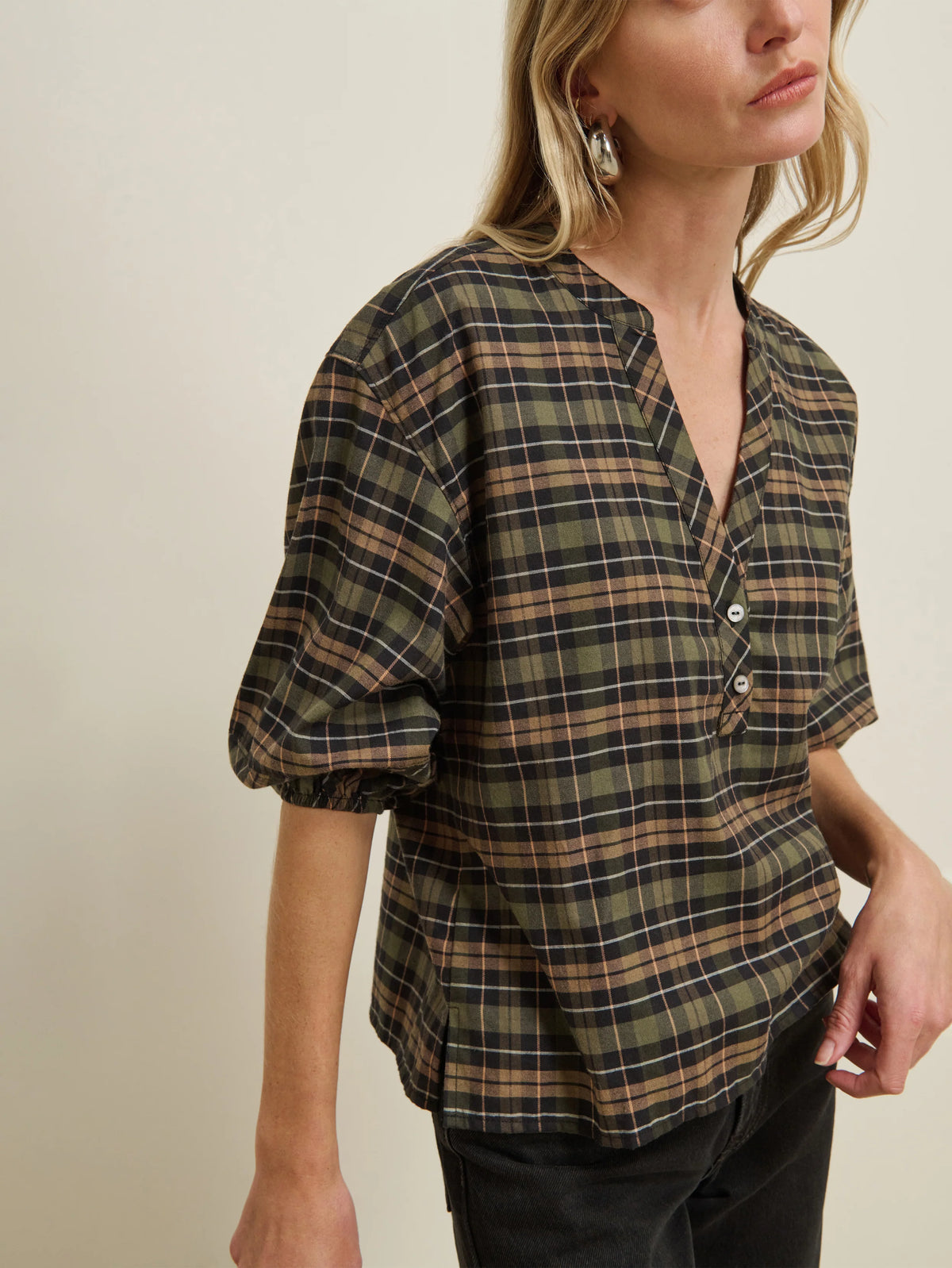Malgo Top inn Tartan Plaid