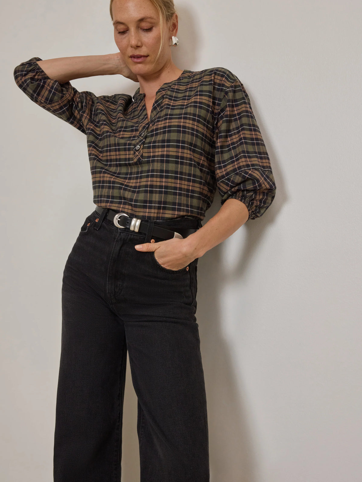 Malgo Top inn Tartan Plaid