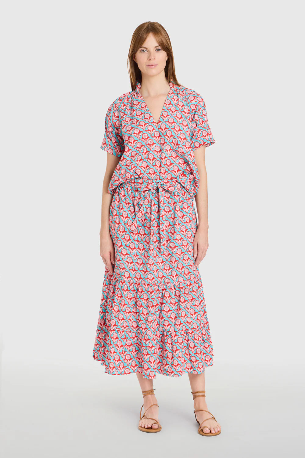 Market Skirt in Penny Bloom