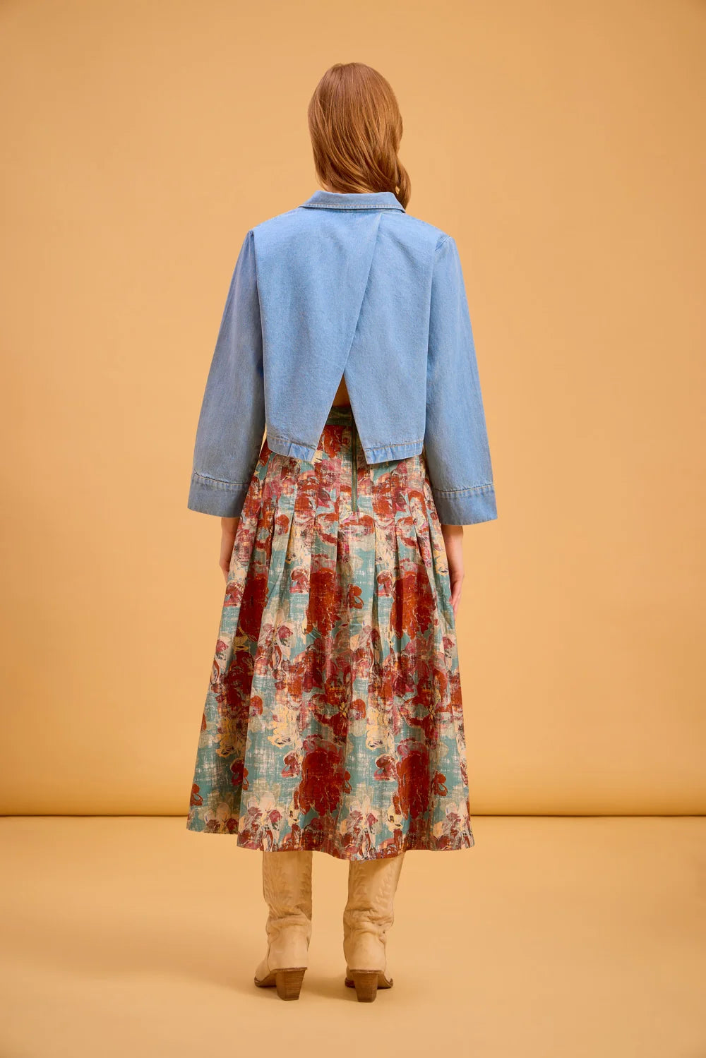 Asbury Skirt in Denim