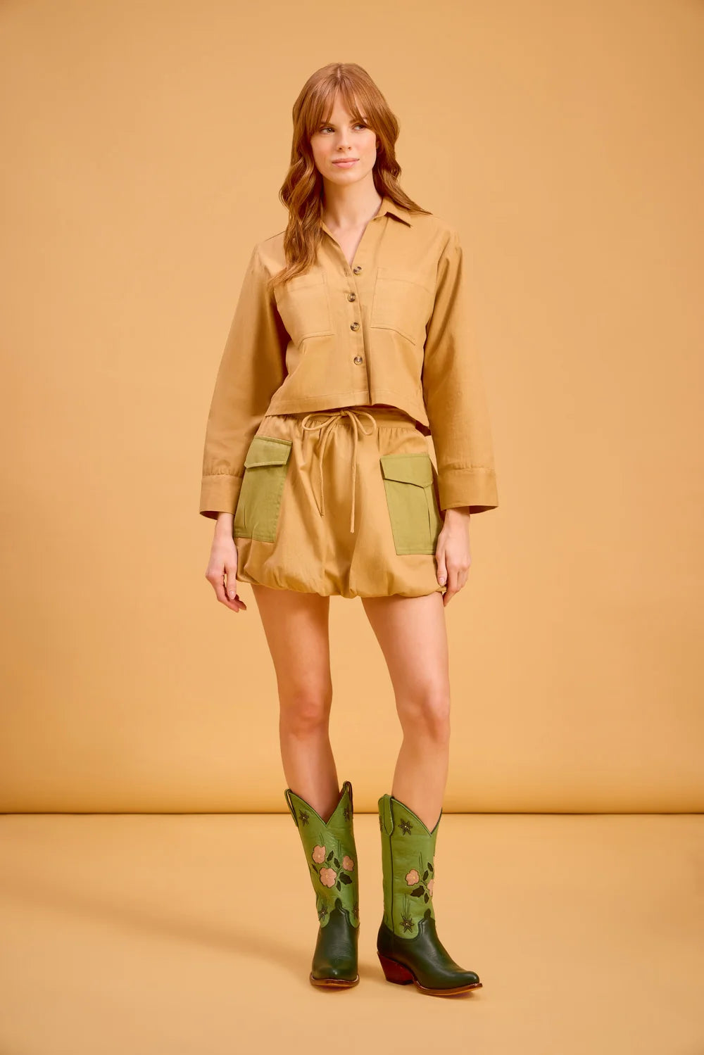 Megs Top in Tan