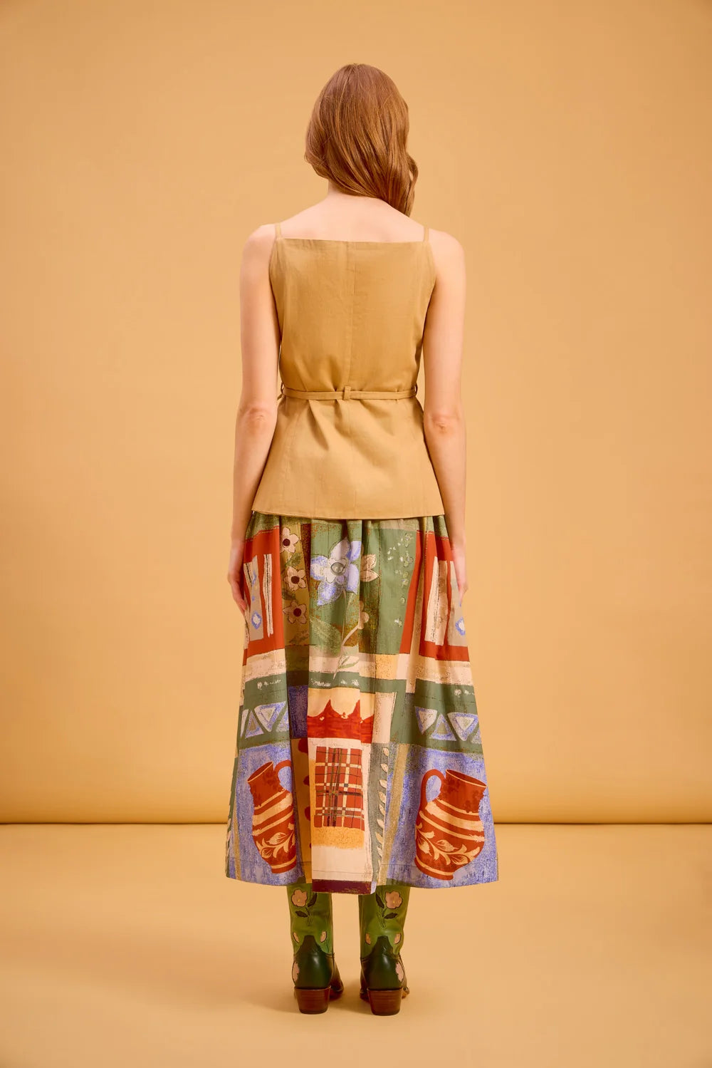 Meredith Vest in Tan