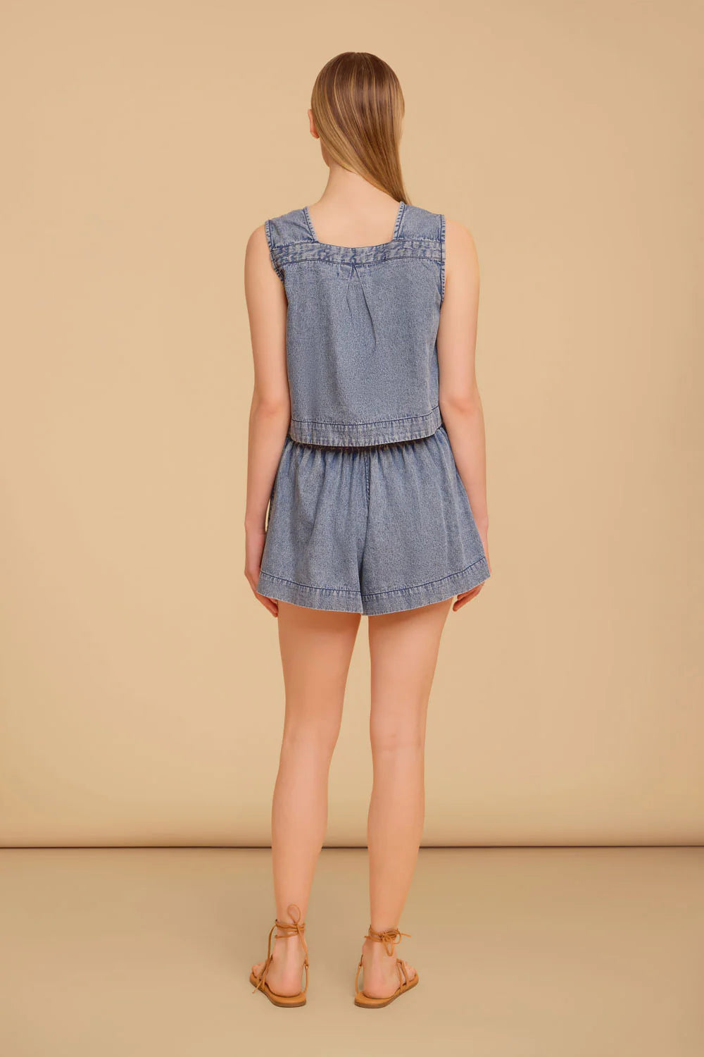Rowie Shorts in Denim