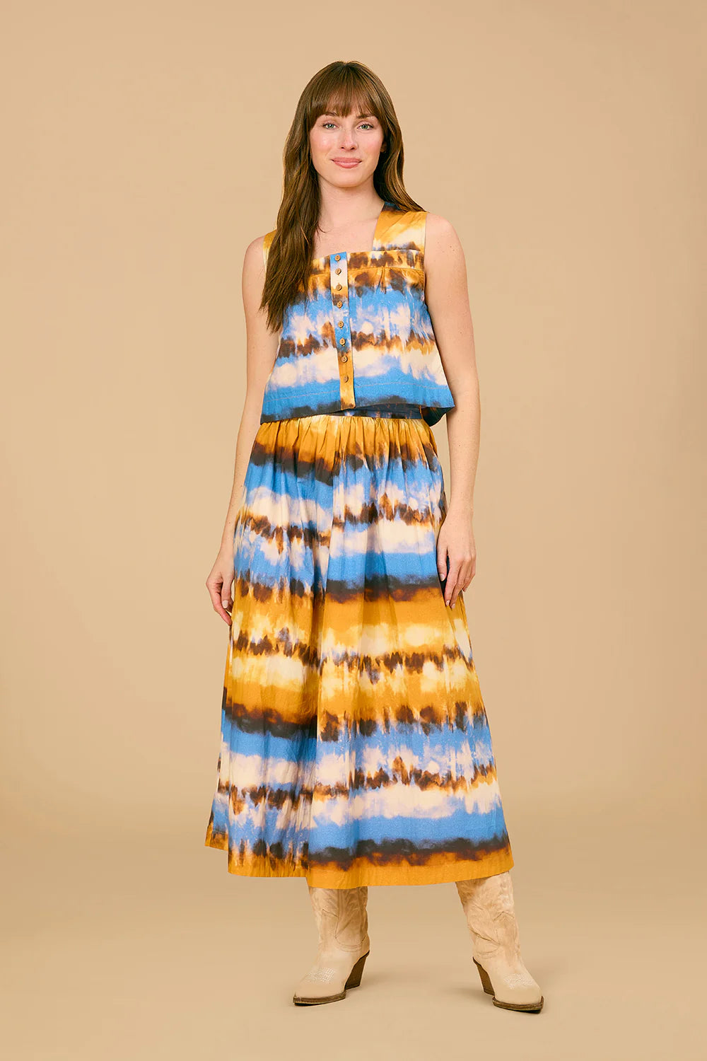 Kit Skirt in Golden Ombre
