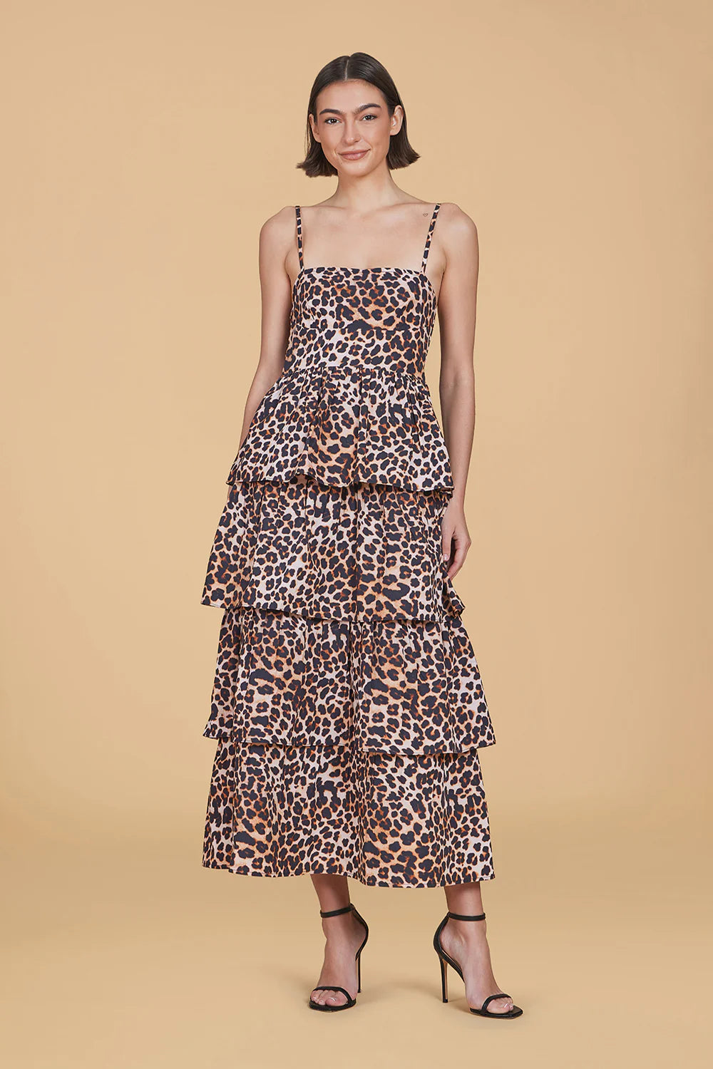 Ophelia Dress in Leopard