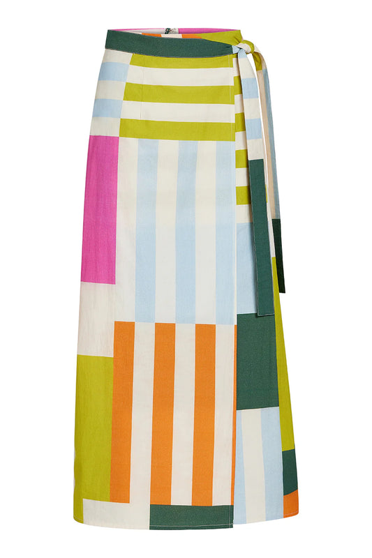 Leigh Wrap Skirt in Vista