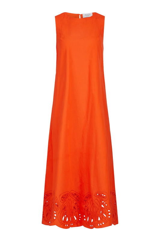 Dani Dress in Vermilion