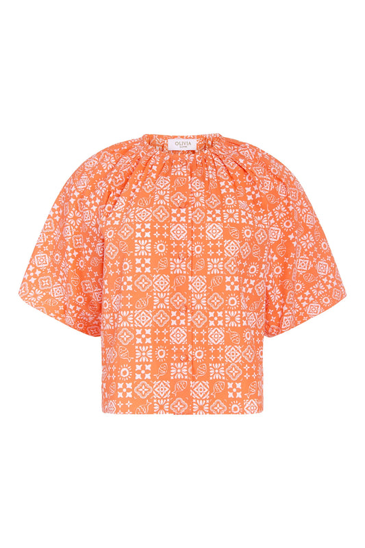 Freda Top in Checkerboard