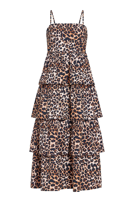 Ophelia Dress in Leopard
