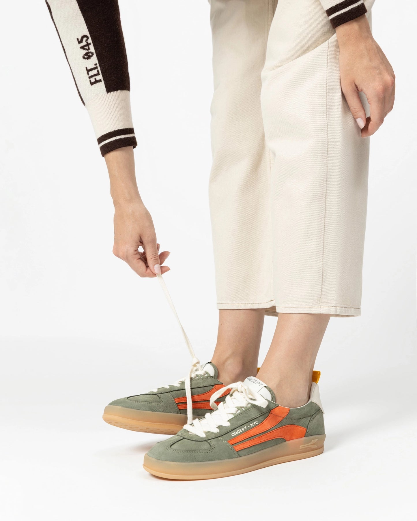 Fez Court Sneaker in Dark Olive