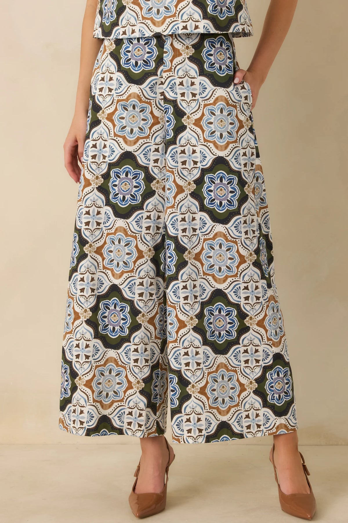 Barrett Crop Pants in Manor House