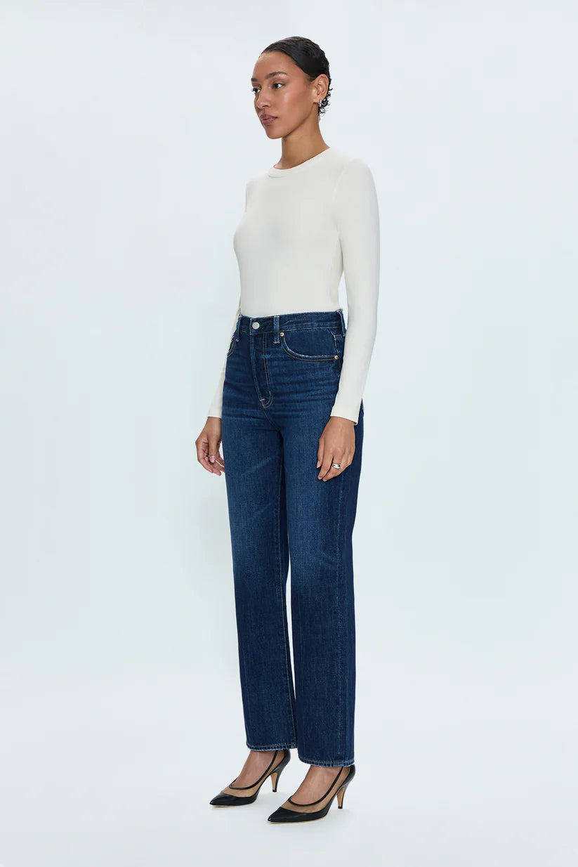 Cassie Super High Rise Straight Jean in Cultivate