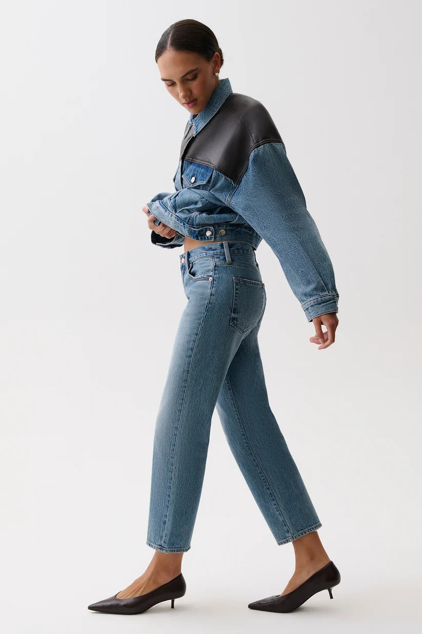 Issa Mid Rise Relaxed Ankle Straight in Metropolis