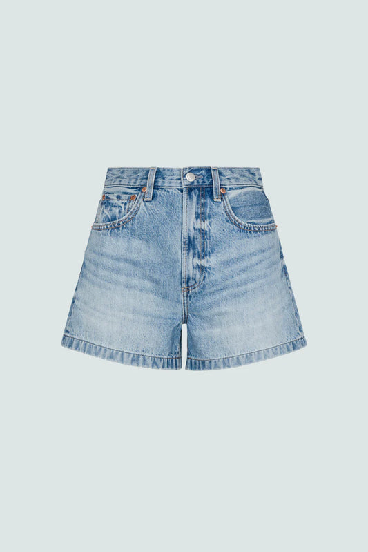 Saige High Rise Short in French Riviera